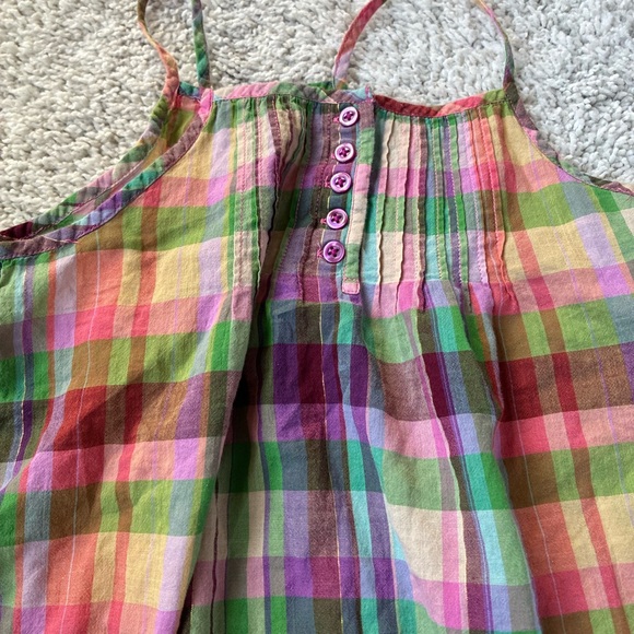 GAPKids Multicolor Plaid tank top - Picture 2 of 4